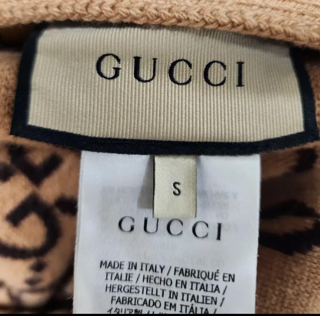 구찌 리버시블 브라운 니트 가디건 S사이즈 100사이즈 상품이미지5