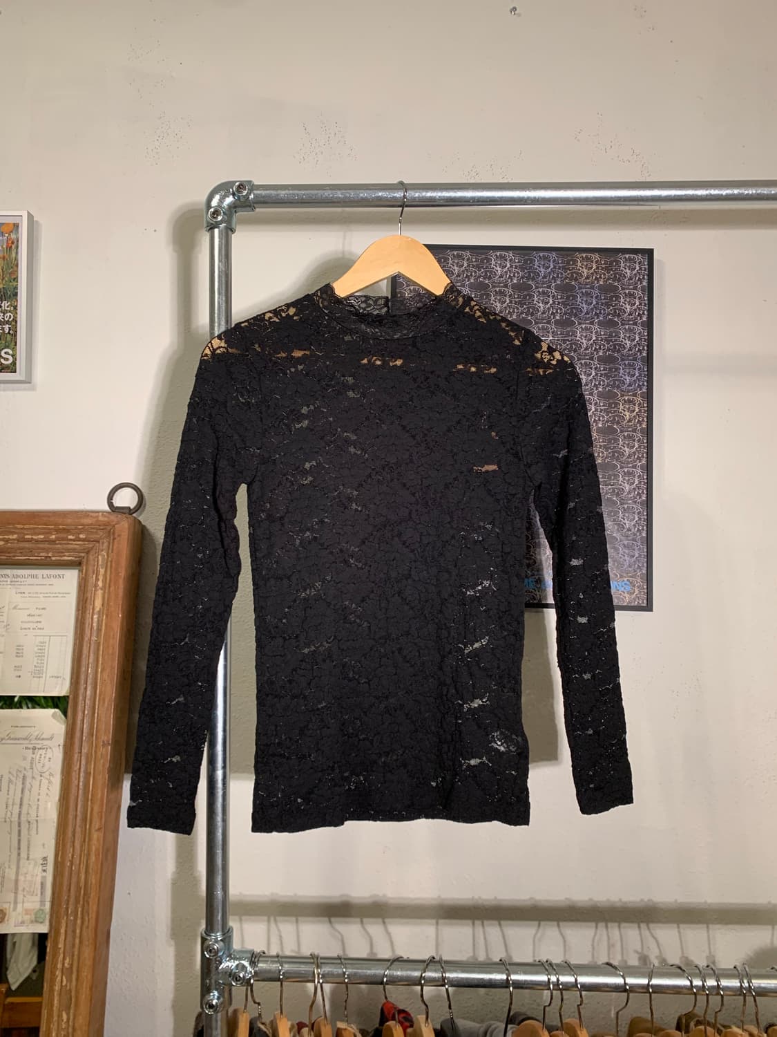 레이빔즈 플라워 시스루 롱슬리브 상품이미지1