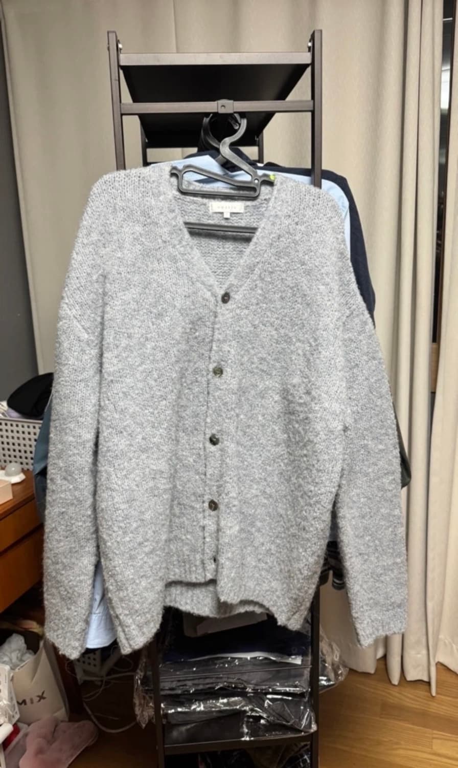 회색 그레이 가디건 상품이미지1