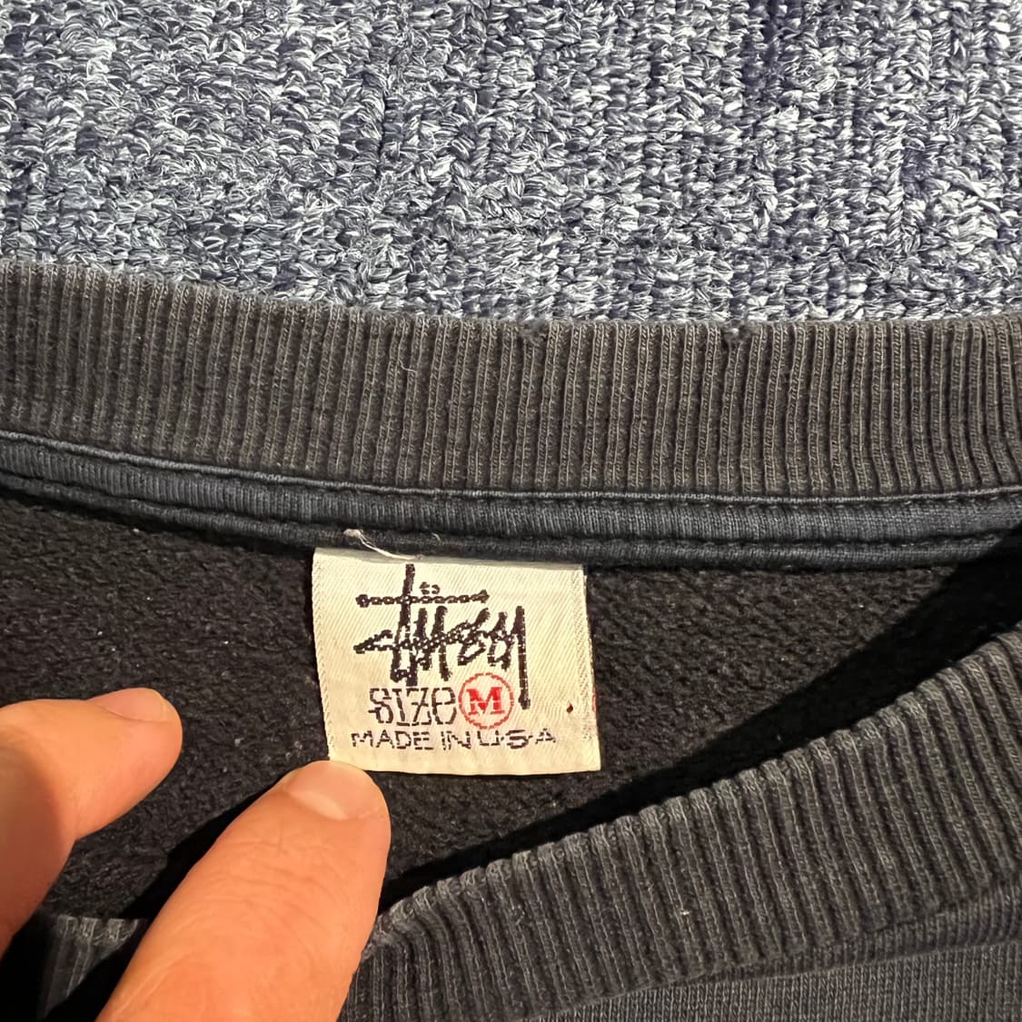 빈티지 90s STUSSY 스컬 그래픽 스웻셔츠 상품이미지6