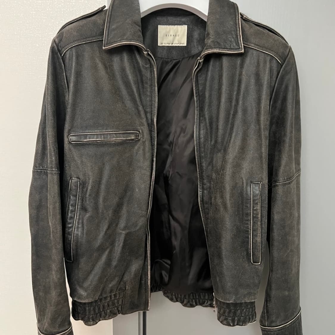 Siyazu 레더 자켓 상품이미지2