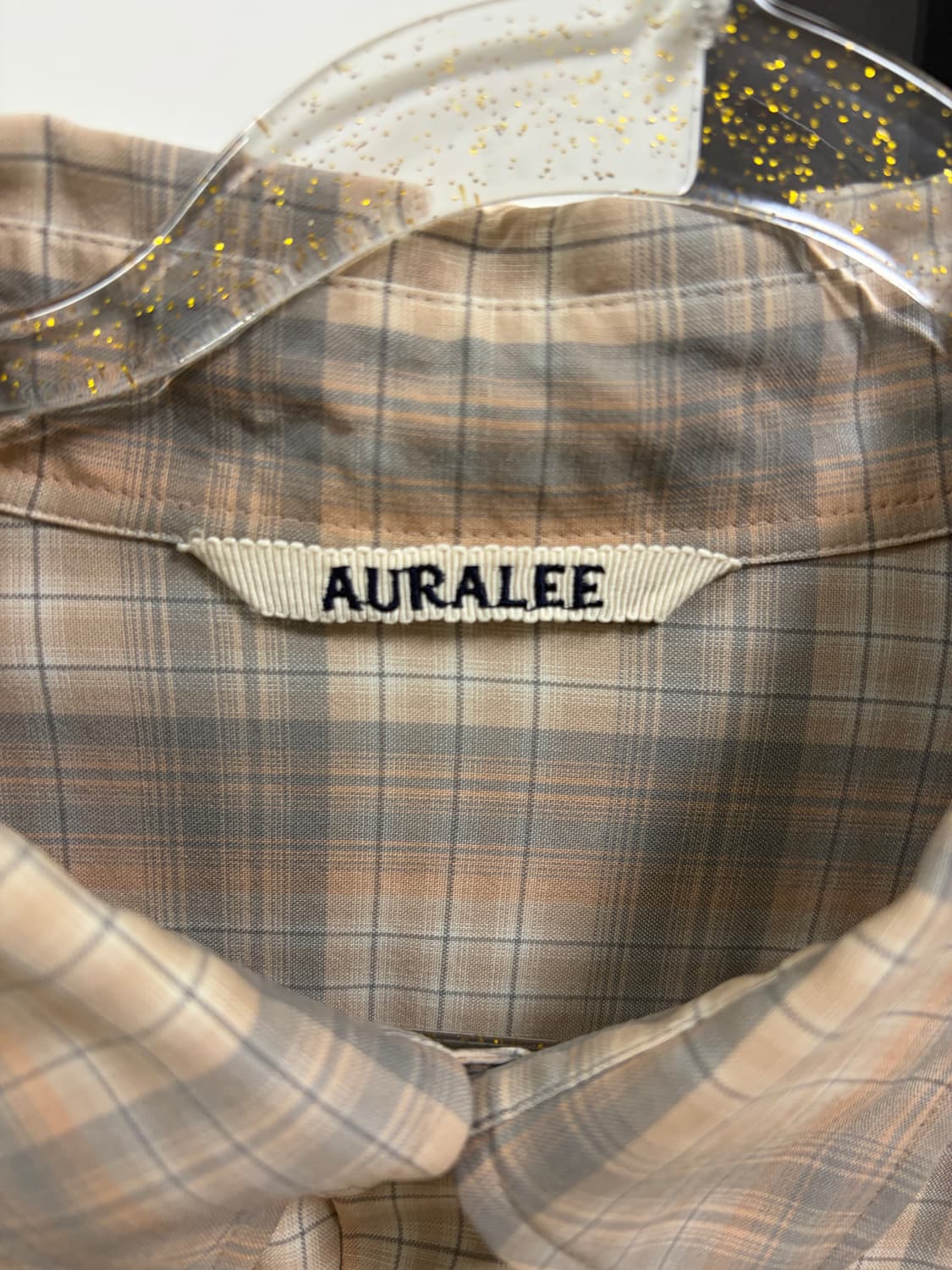 [5]AURALEE 체크 셔츠 22aw 상품이미지5