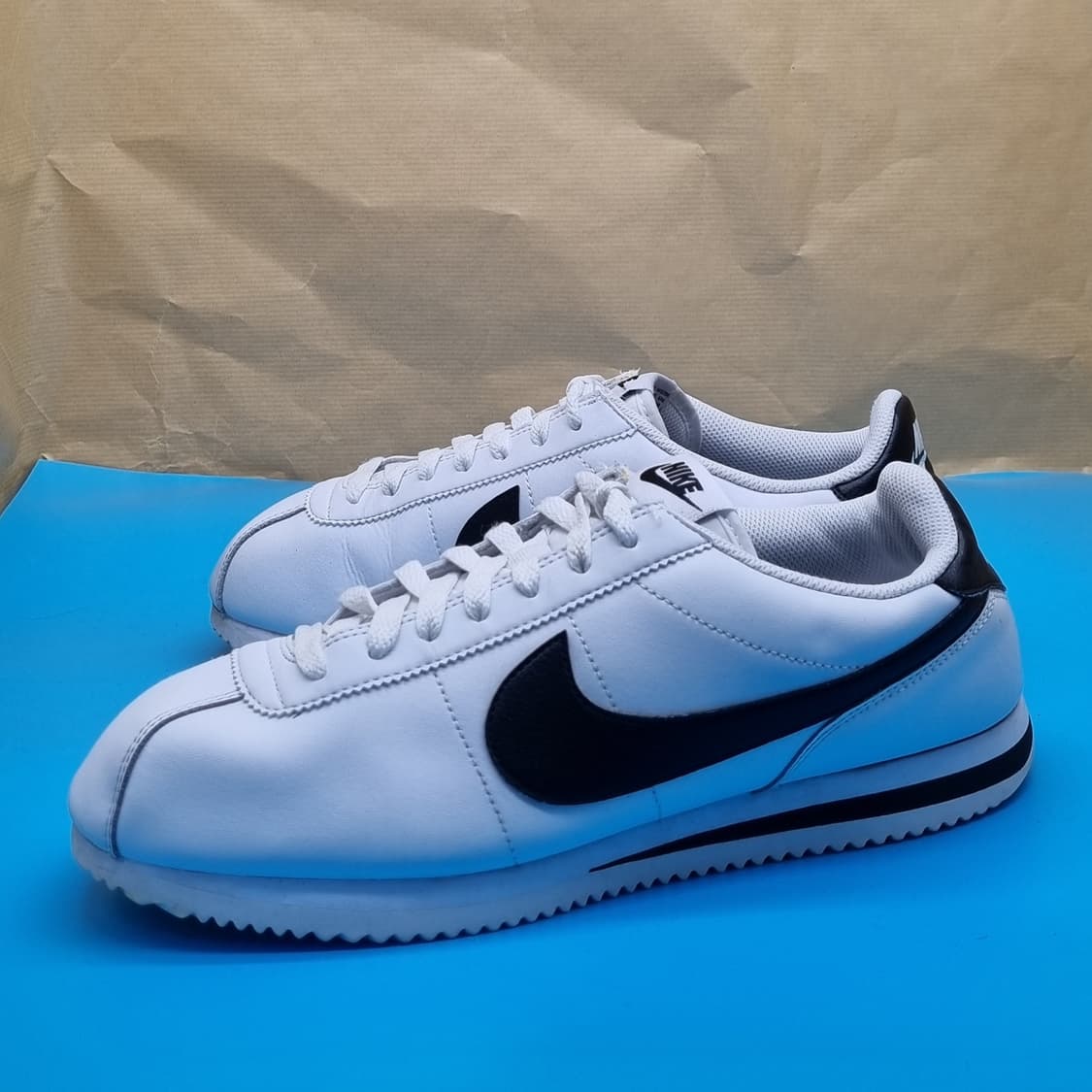 나이키 코르테즈 레더 흰검 남성운동화280. 상품이미지1