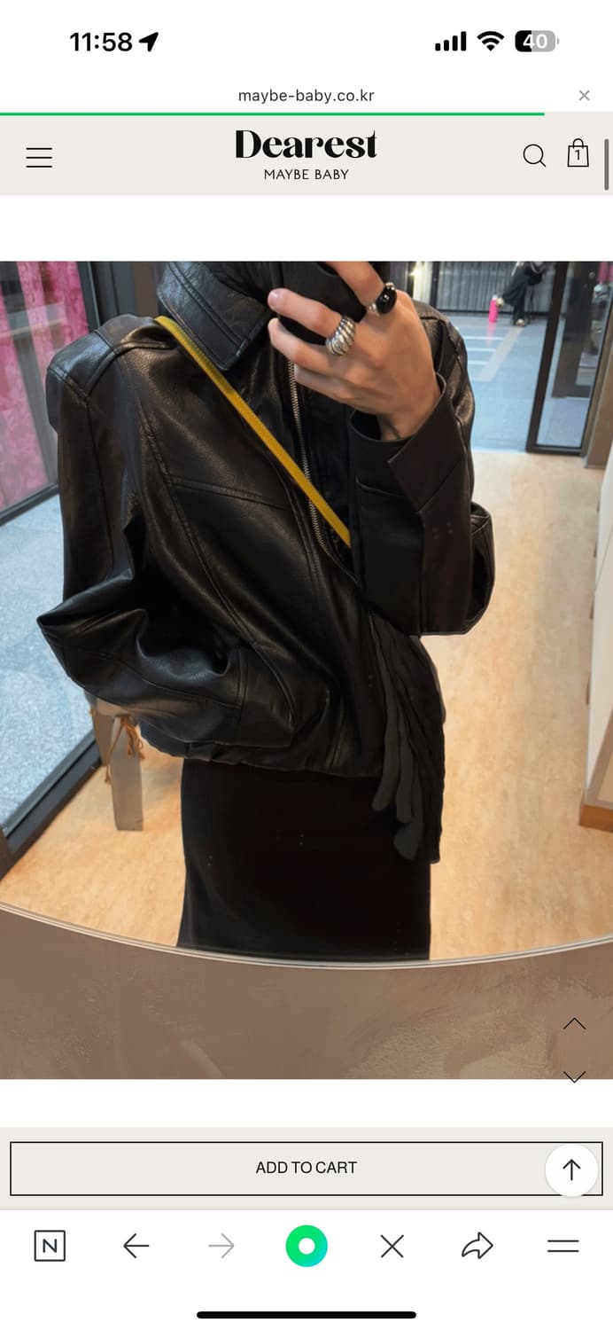 메이비베이비 homme 자켓 / 블랙  상품이미지4