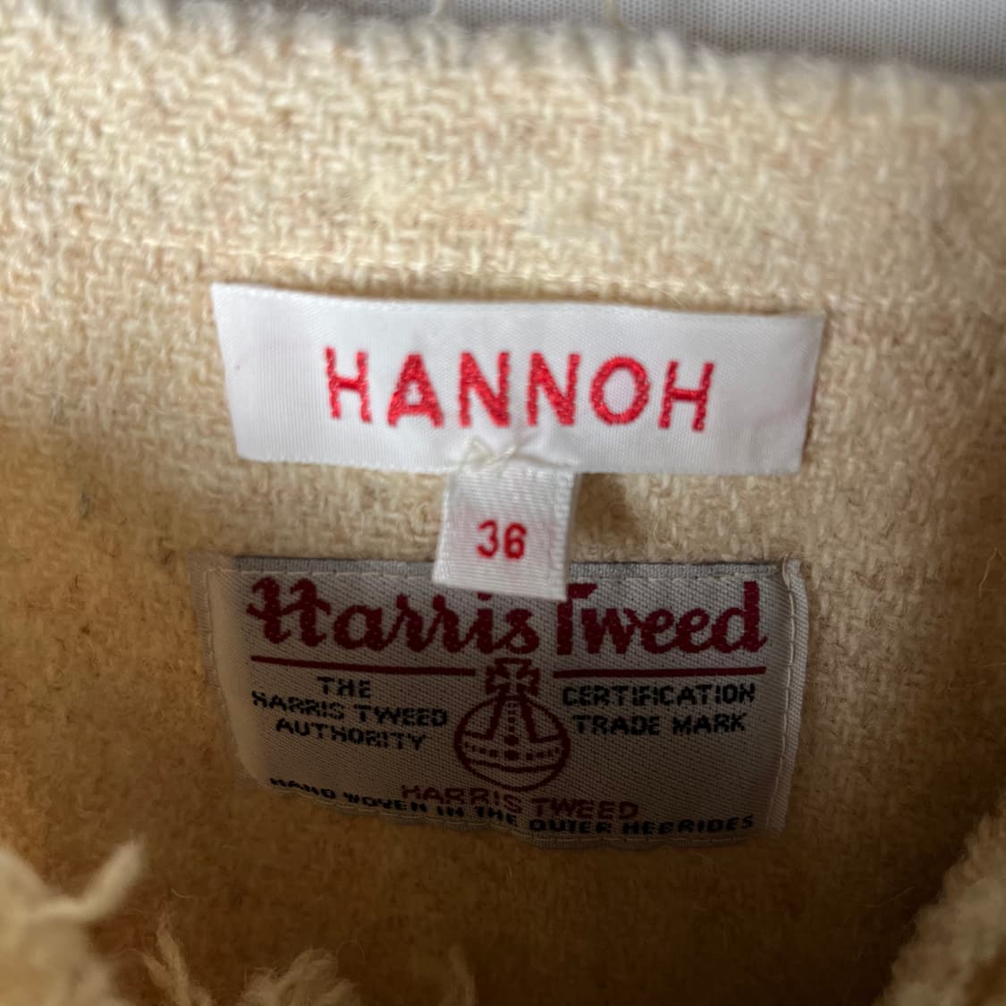 [Hannoh Wessel] x해리스트위드 아카이브 울 랩스커트 상품이미지5