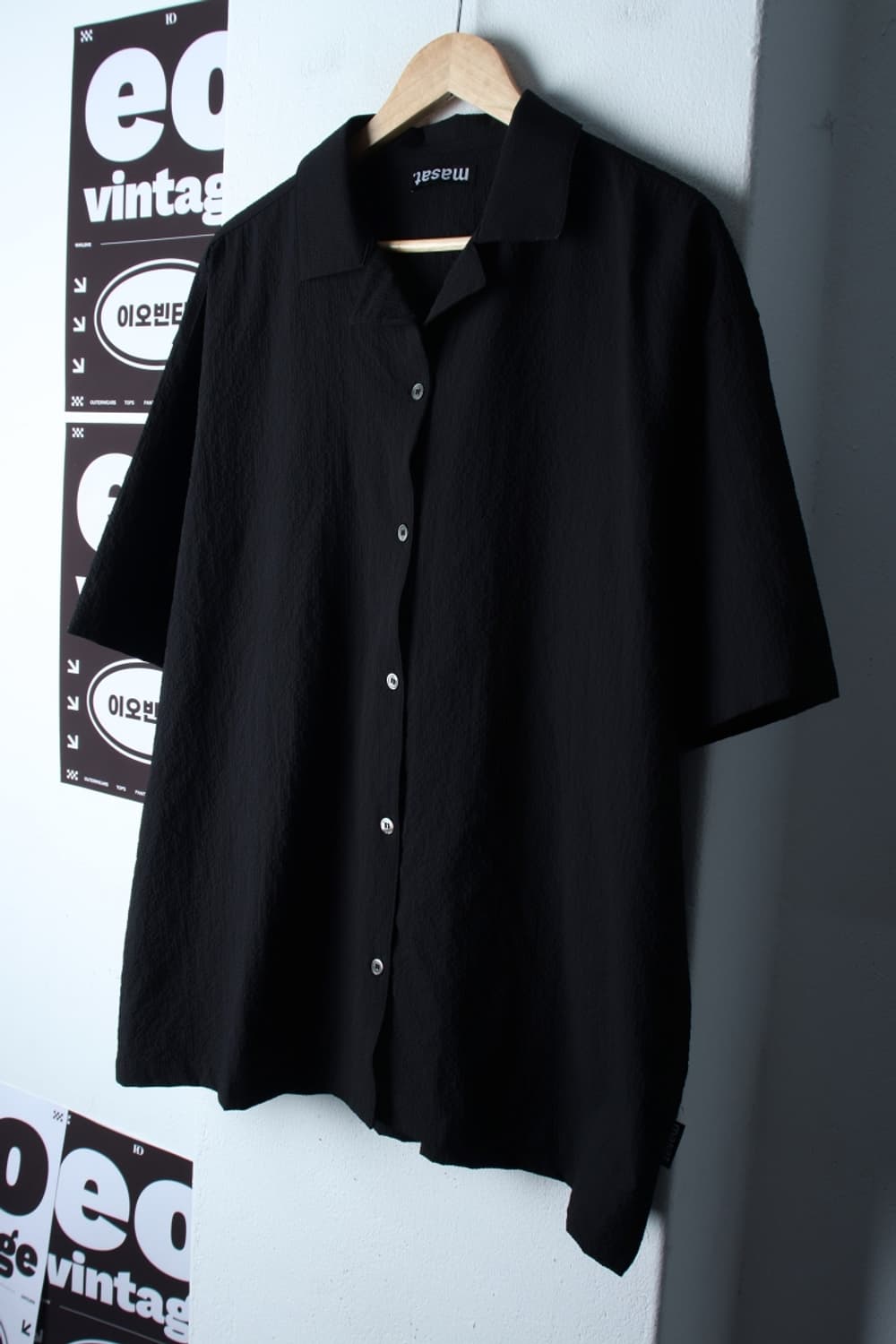 (XL-3XL) 마사트 반팔 카라 티셔츠 셔츠 남방 시어서커-H32363 상품이미지1