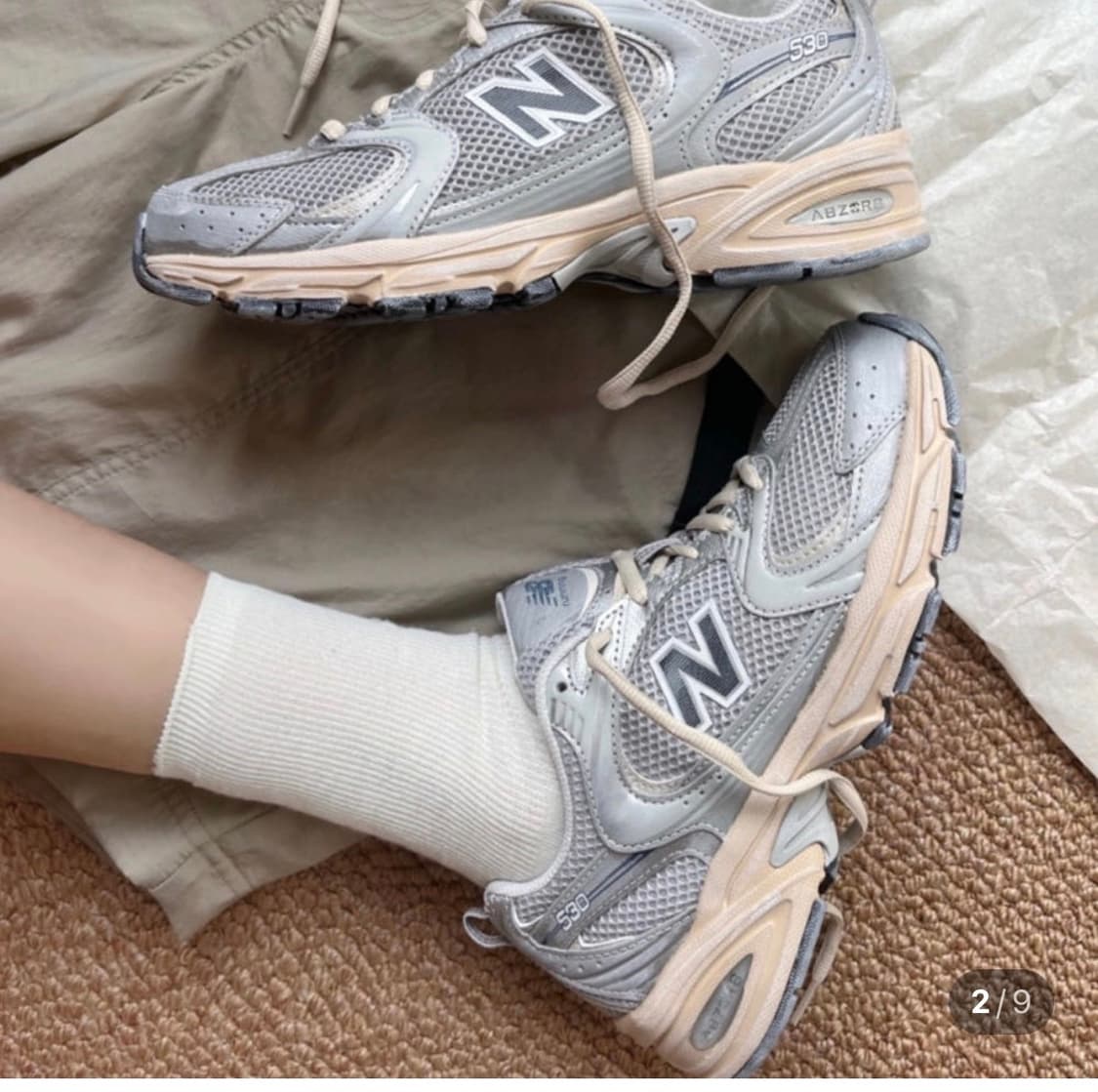 뉴발란스530 빈티지메탈릭실버 225 상품이미지3