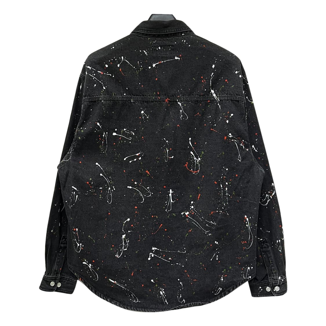 디스이즈네버댓 페인트 스플레터 흑청 데님 셔츠 XL 상품이미지2