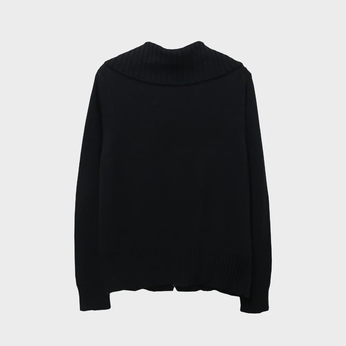 버클 포인트 니트 하이넥 집업 62326 상품이미지2