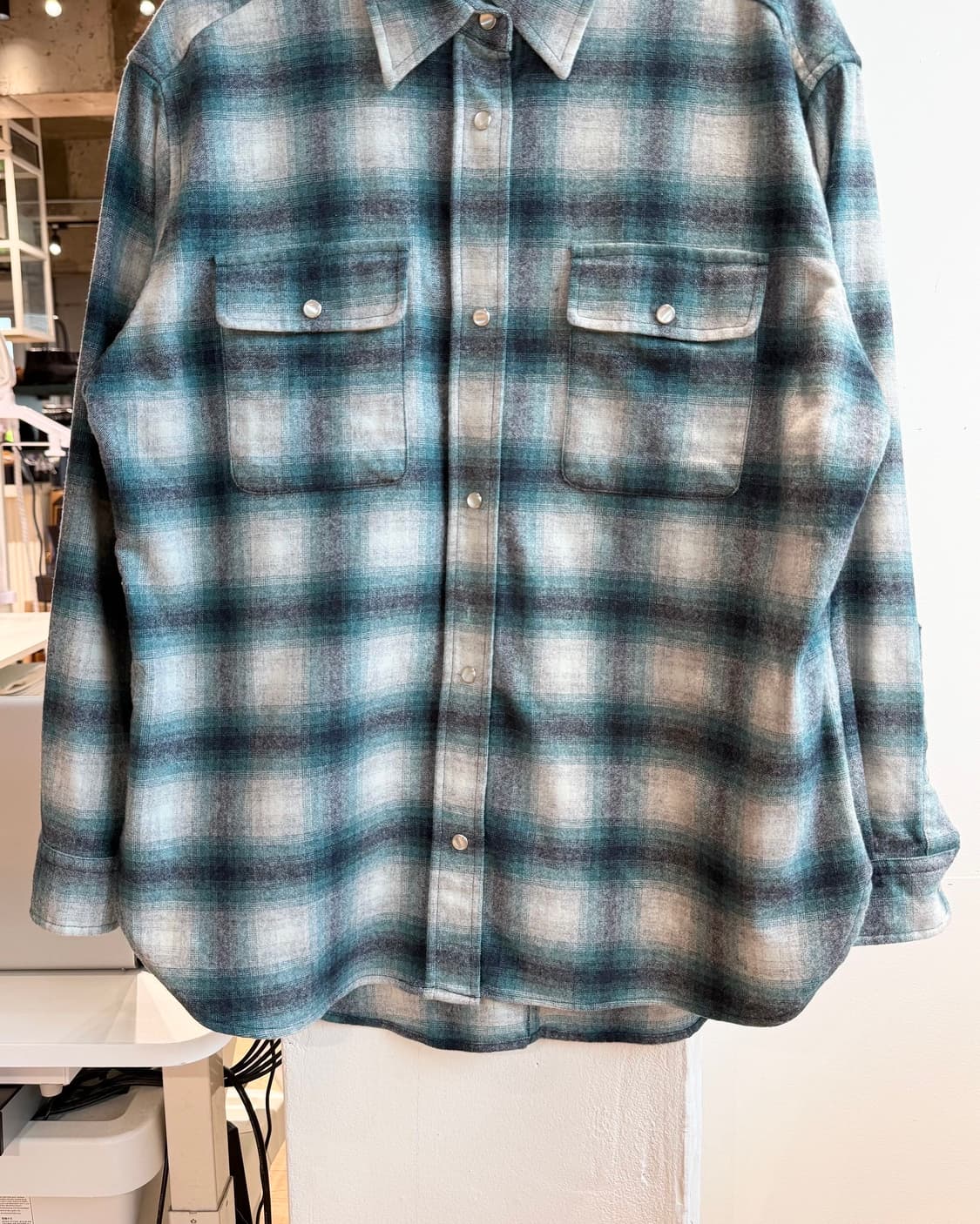 이자벨마랑 블루 마르셀리아 울 혼방 플란넬 셔츠 상품이미지6