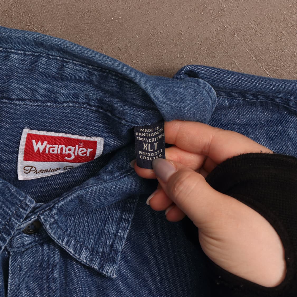 랭글러 코튼 워크셔츠 중청 A1542 상품이미지4