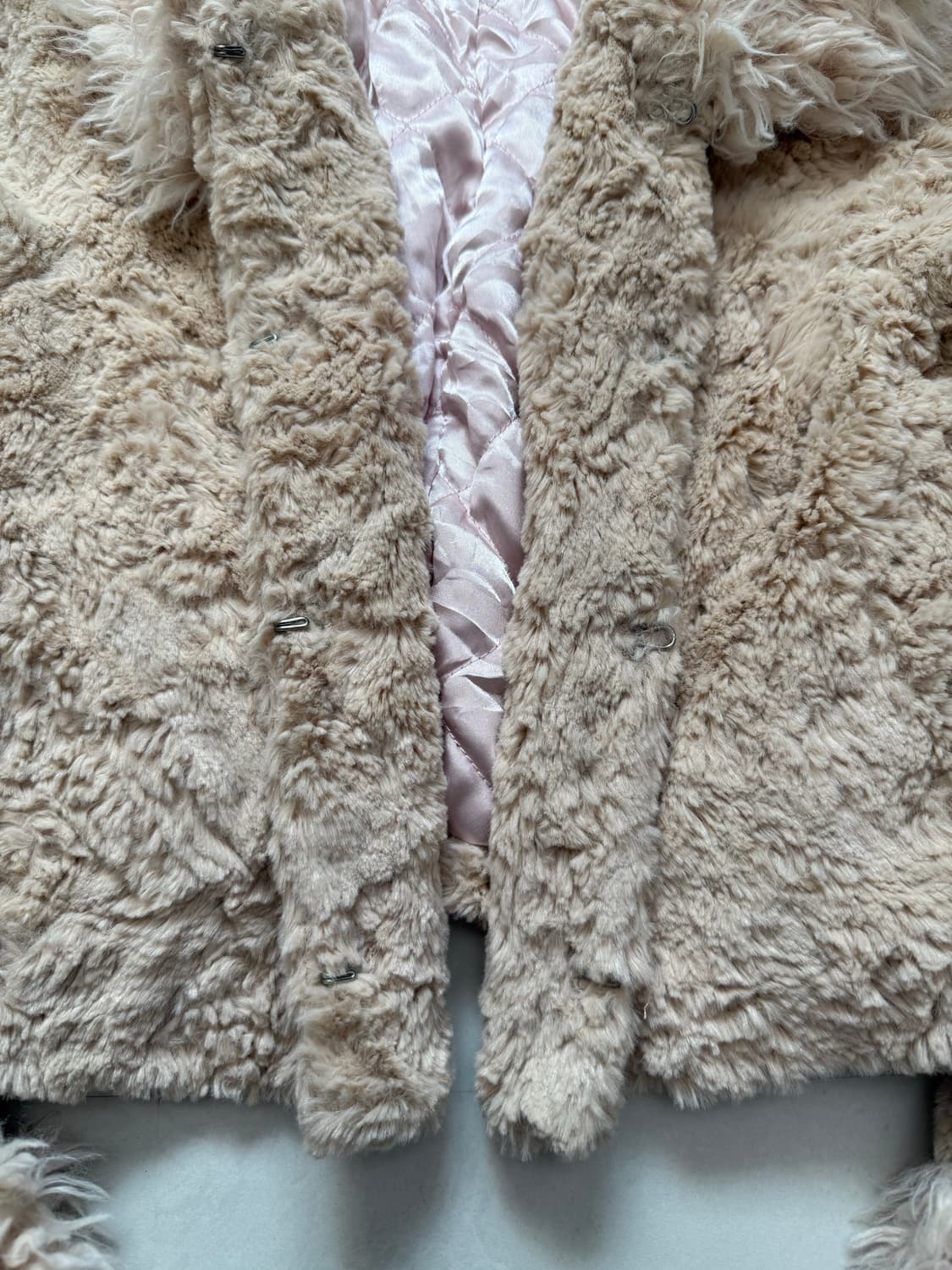 연핑크 크롭 퍼자켓 상품이미지6