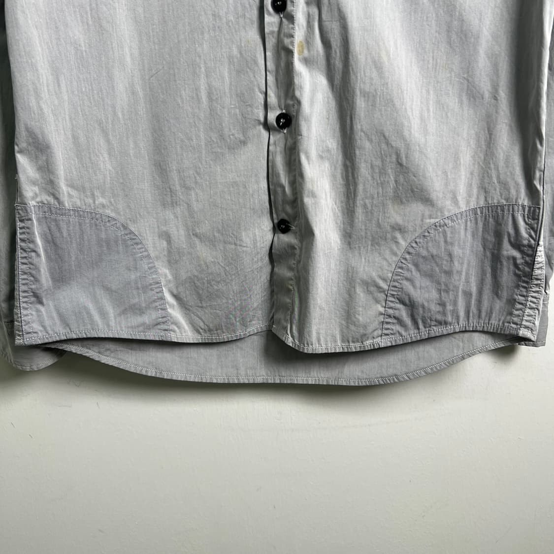 스톤아일랜드 그레이 코튼 나일론 오버 셔츠 S 상품이미지5