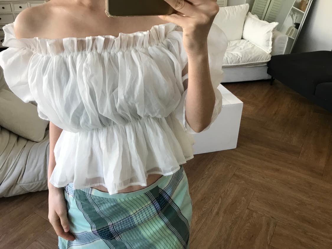 vintage puff blouse 상품이미지5