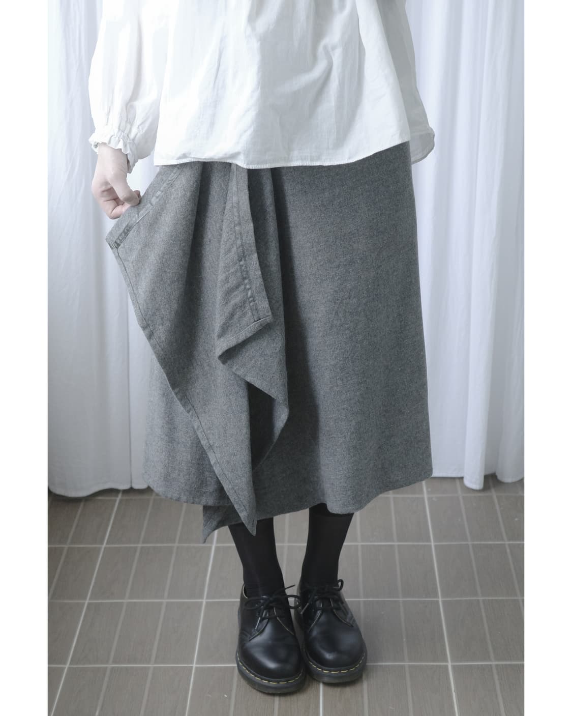 Unbalanced design skirt 상품이미지6