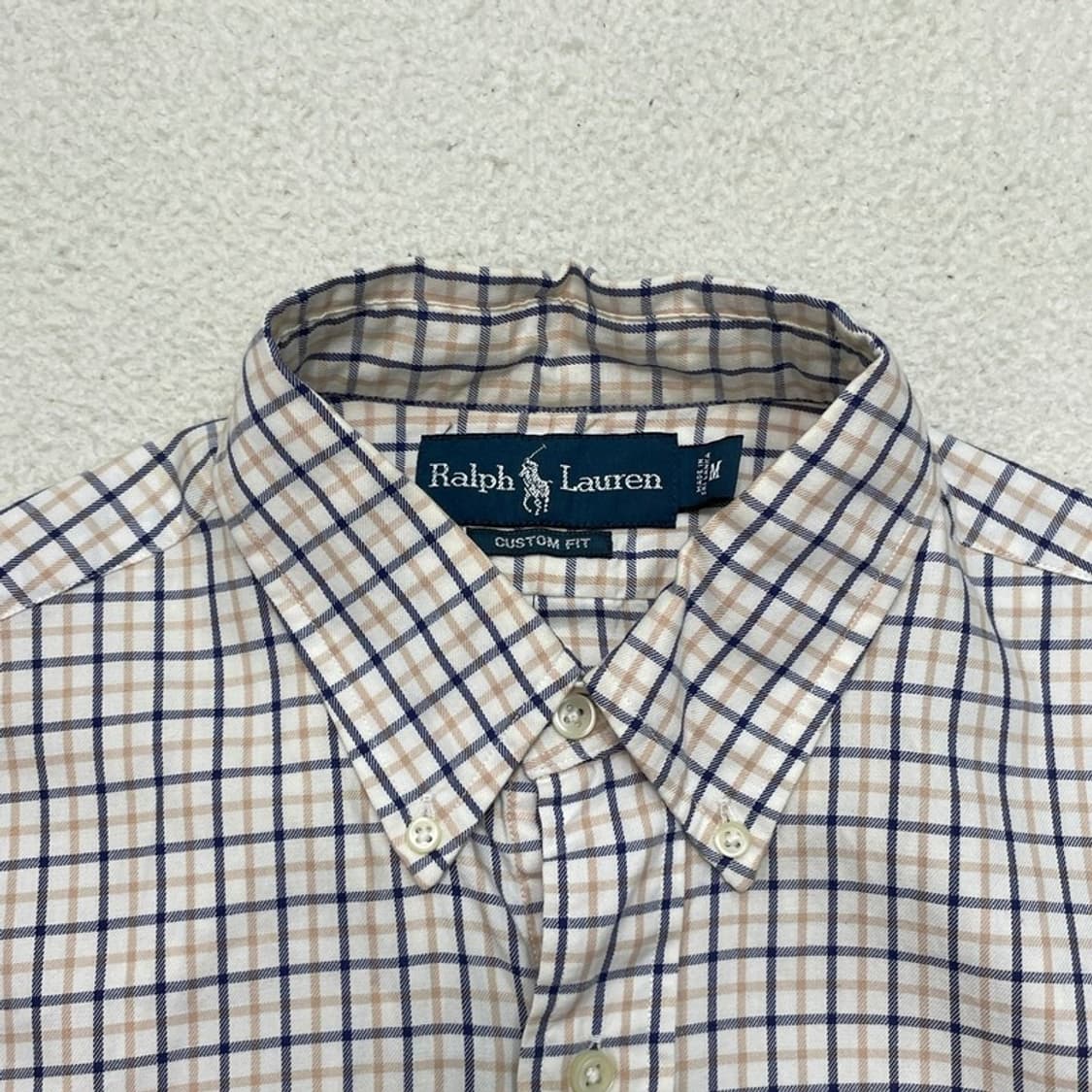 POLO BY RALPH LAUREN 체크셔츠 크림 M 상품이미지3