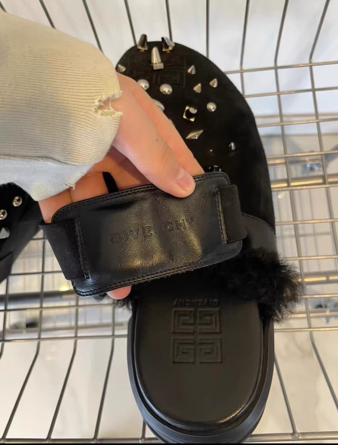 Givenchy black suede studded 상품이미지4