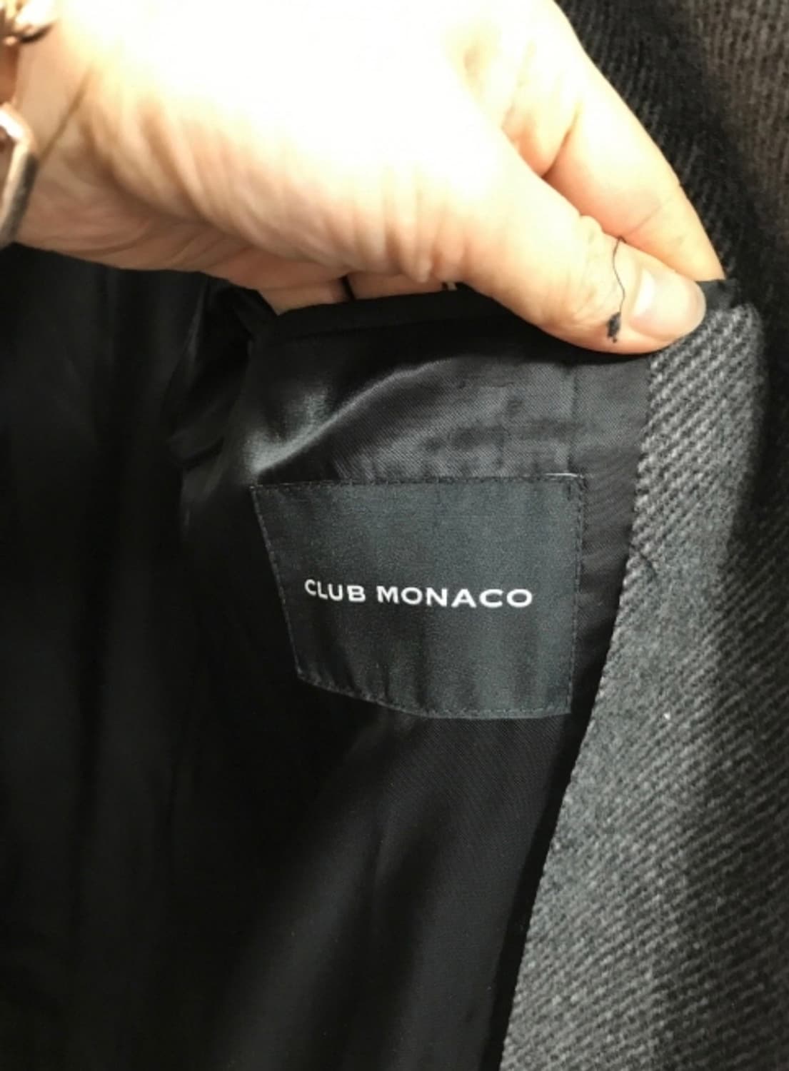 클럽모나코 Manteco Fabric 헤링본 코트 상품이미지5