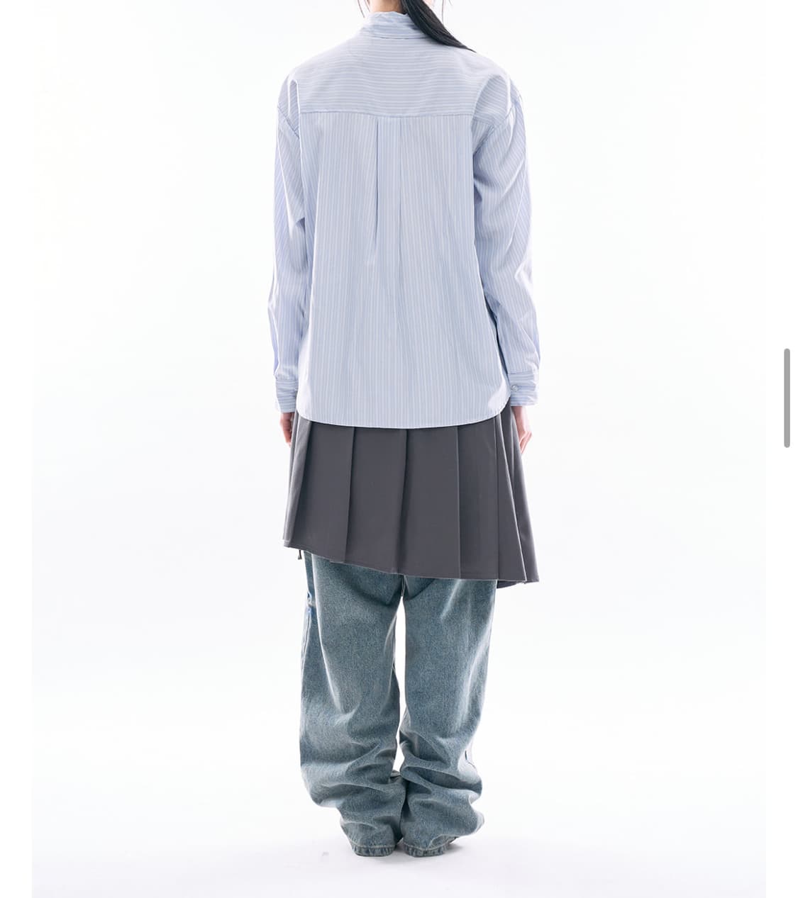 라우코 하우스 플리츠 랩 레이어드 스커트 상품이미지4