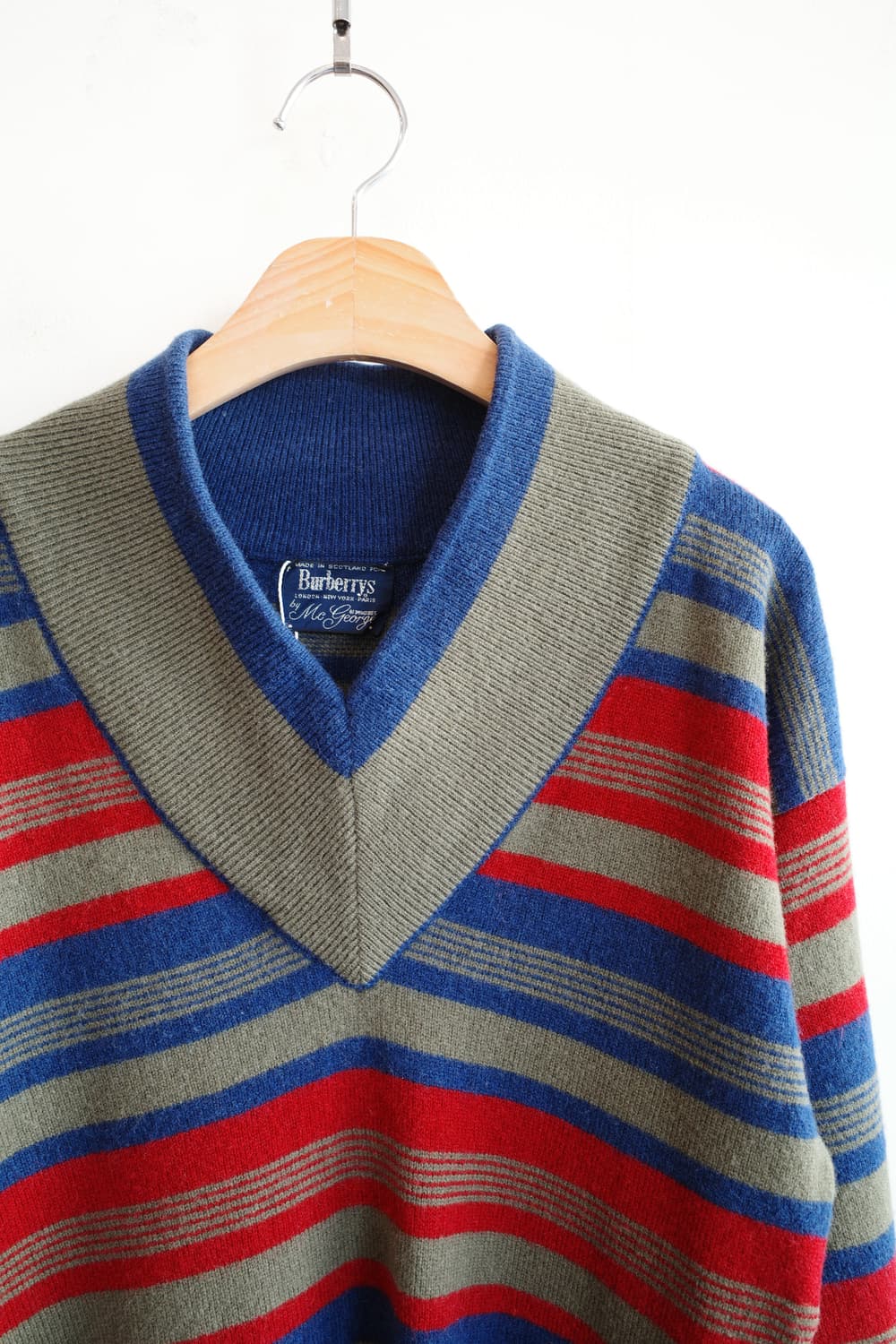 90s Burberry 빈티지 울 니트 (MADE IN SCOTLAND) 상품이미지2