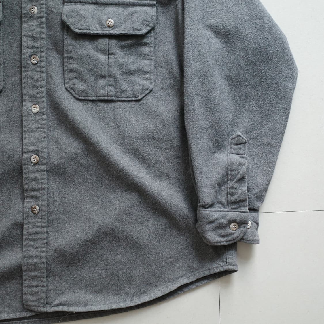 90s 카벨라스 Cabela's 사슴자수 해비 플라넬 셔츠 XL 미국생산 상품이미지3