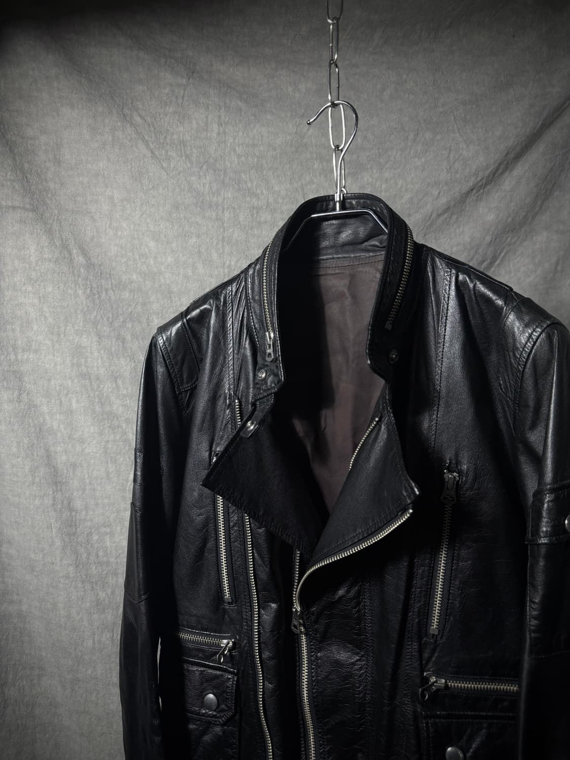UNDERCOVER Cow Leather Riders Jacket  상품이미지4