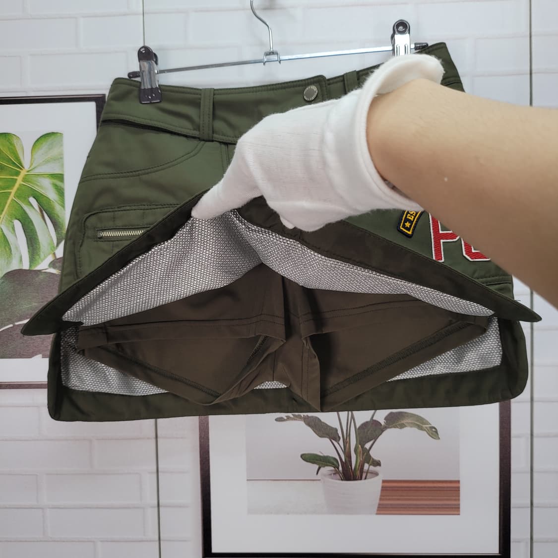 파리게이츠 골프 패딩 스커트 골프치마 0사이즈 상태최상 상품이미지5