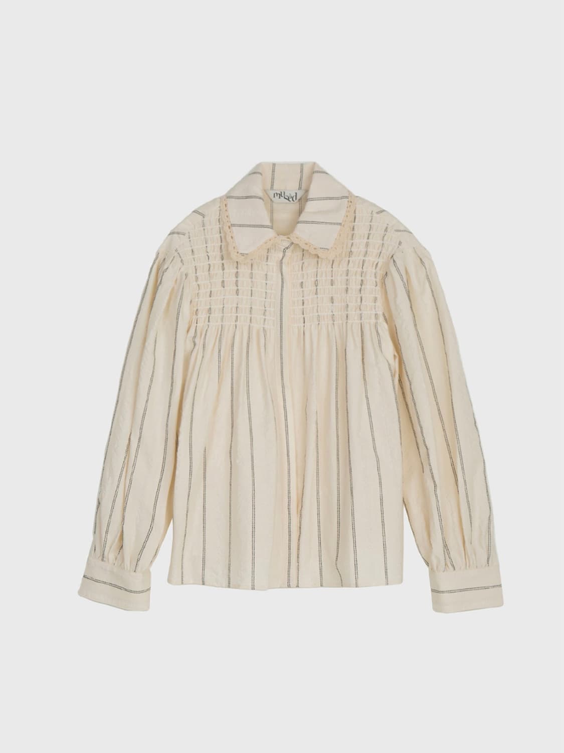 뮤제드 셔츠 블라우스 Soleil Smocked Shirt - Seers 상품이미지1