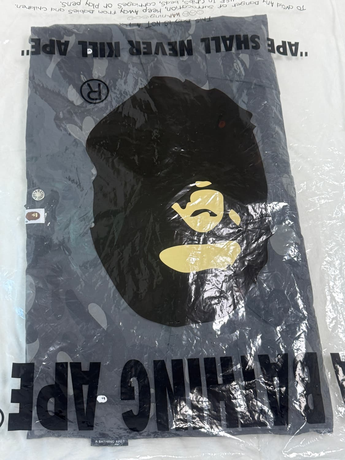 오늘만 세일 (새상품) 베이프 컬러 카모 스노우보드 자켓 블랙 후드 상품이미지2