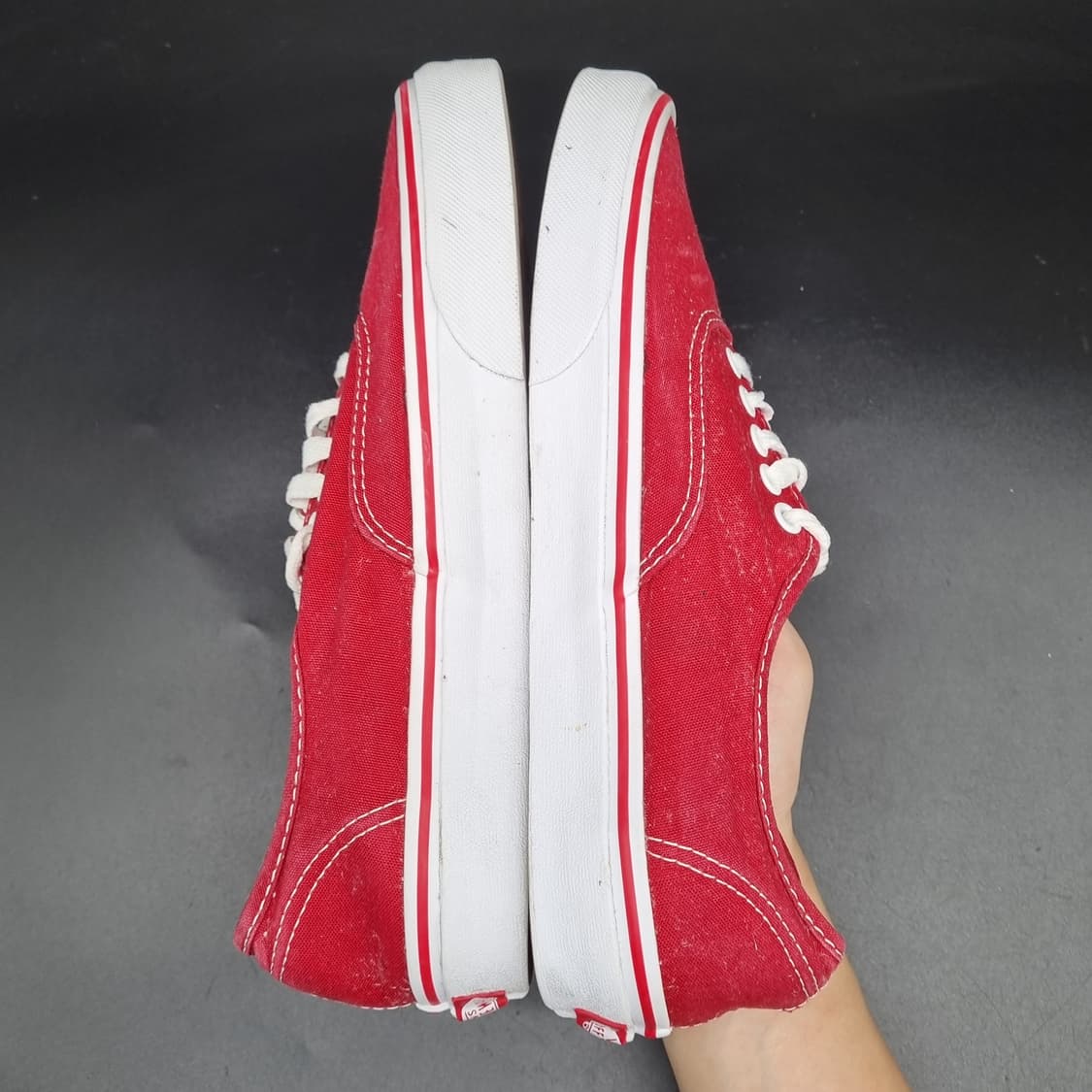 반스 어센틱 레드 남성스니커즈 265 상품이미지5