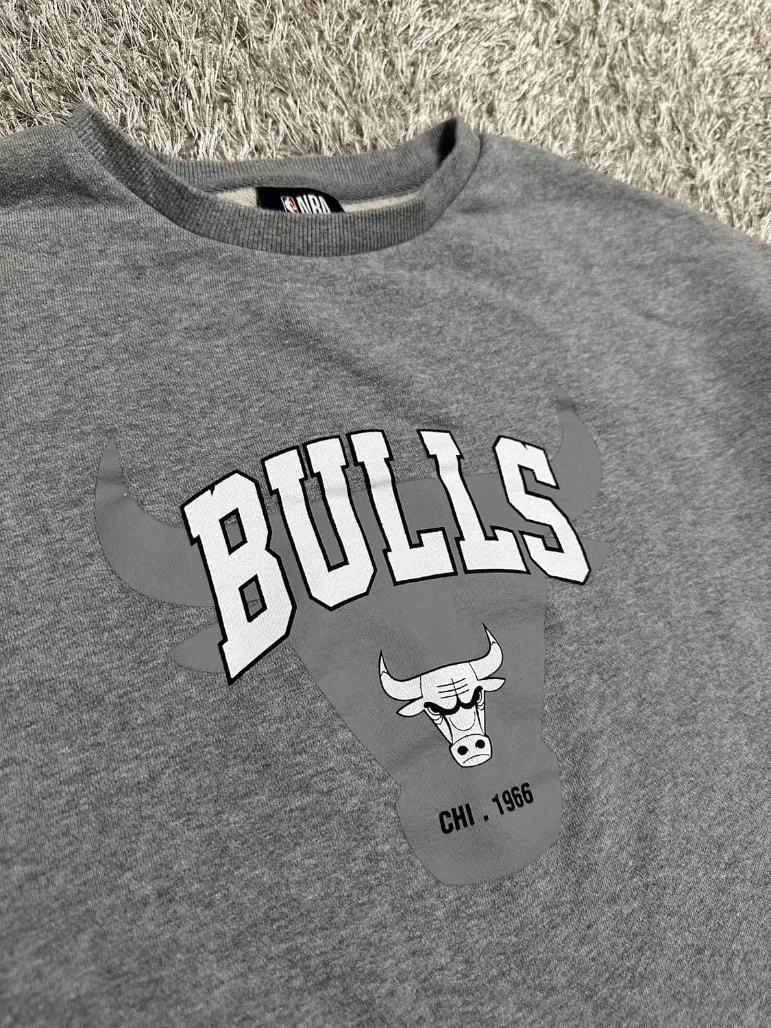 [L] NBA 시카고불스 페인팅 로고 긴팔 슬리브 상품이미지1