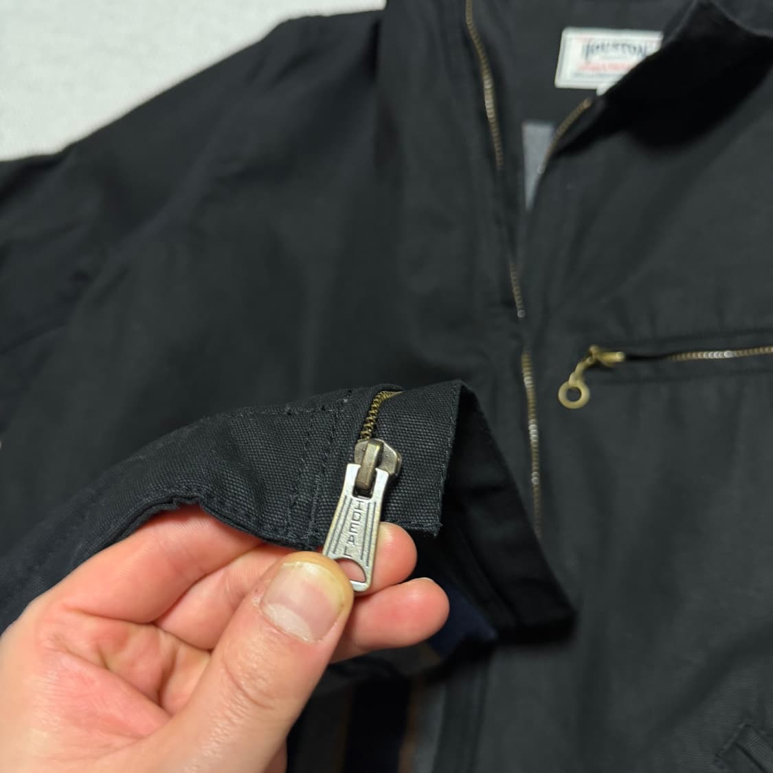 휴스턴 재팬 덕 집 워크 자켓 블랙 상품이미지5