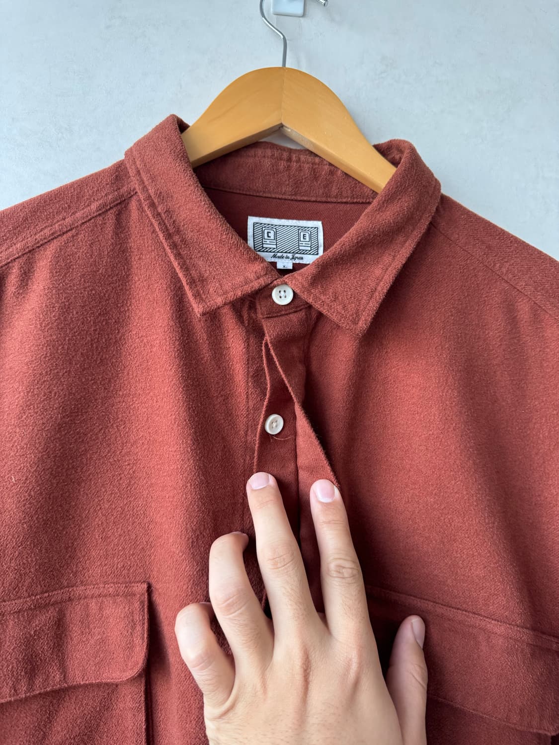 Fw24 카브엠트 플라넬 빅 셔츠 상품이미지7