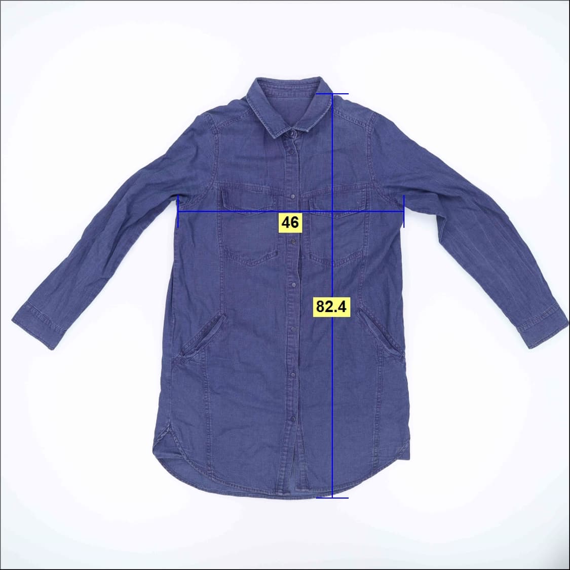 42 베네통 여성 롱셔츠 원피스 0429H 상품이미지5