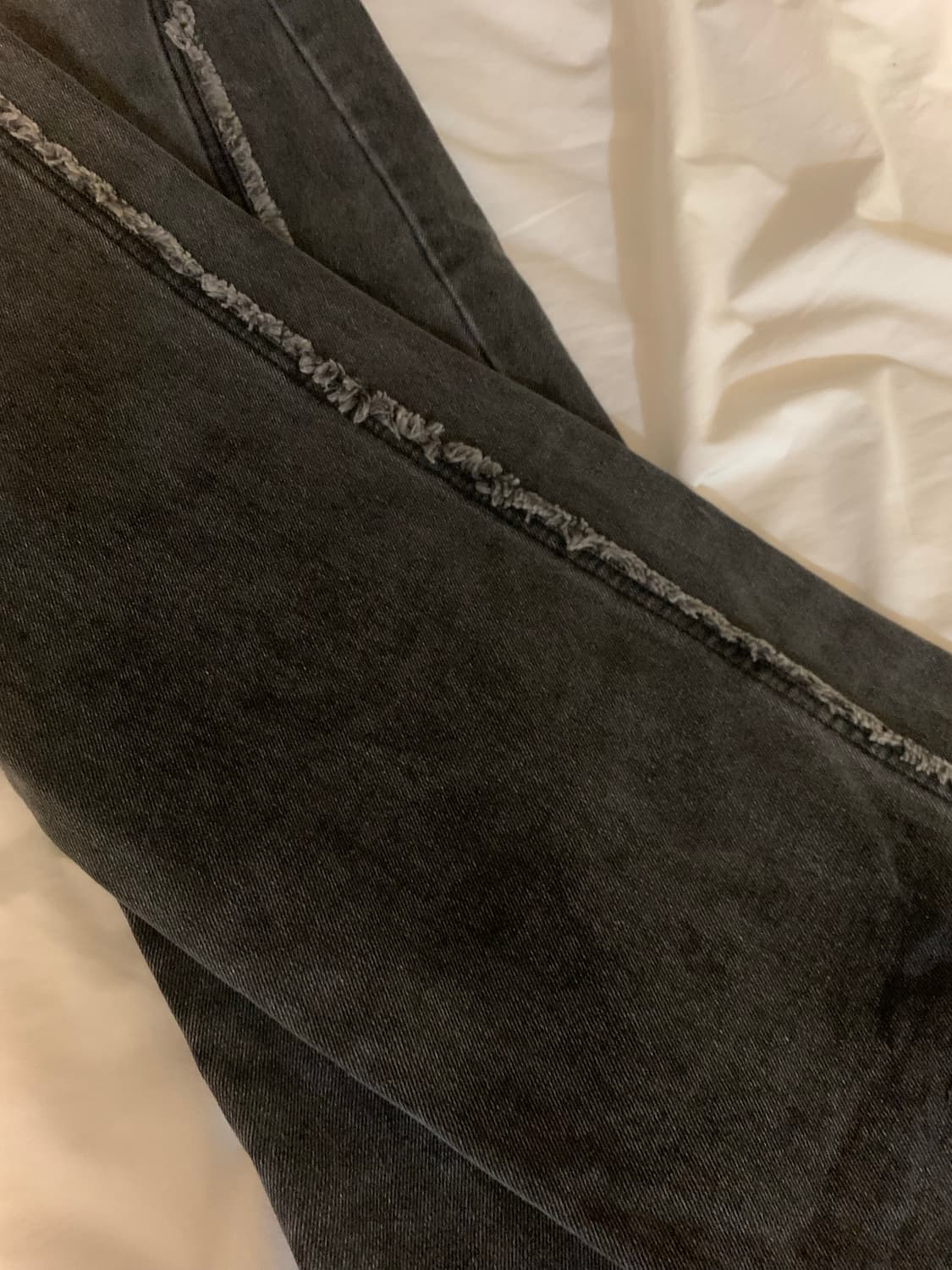 급처) 인사일런스 우먼 테슬 와이드 데님 팬츠 상품이미지9