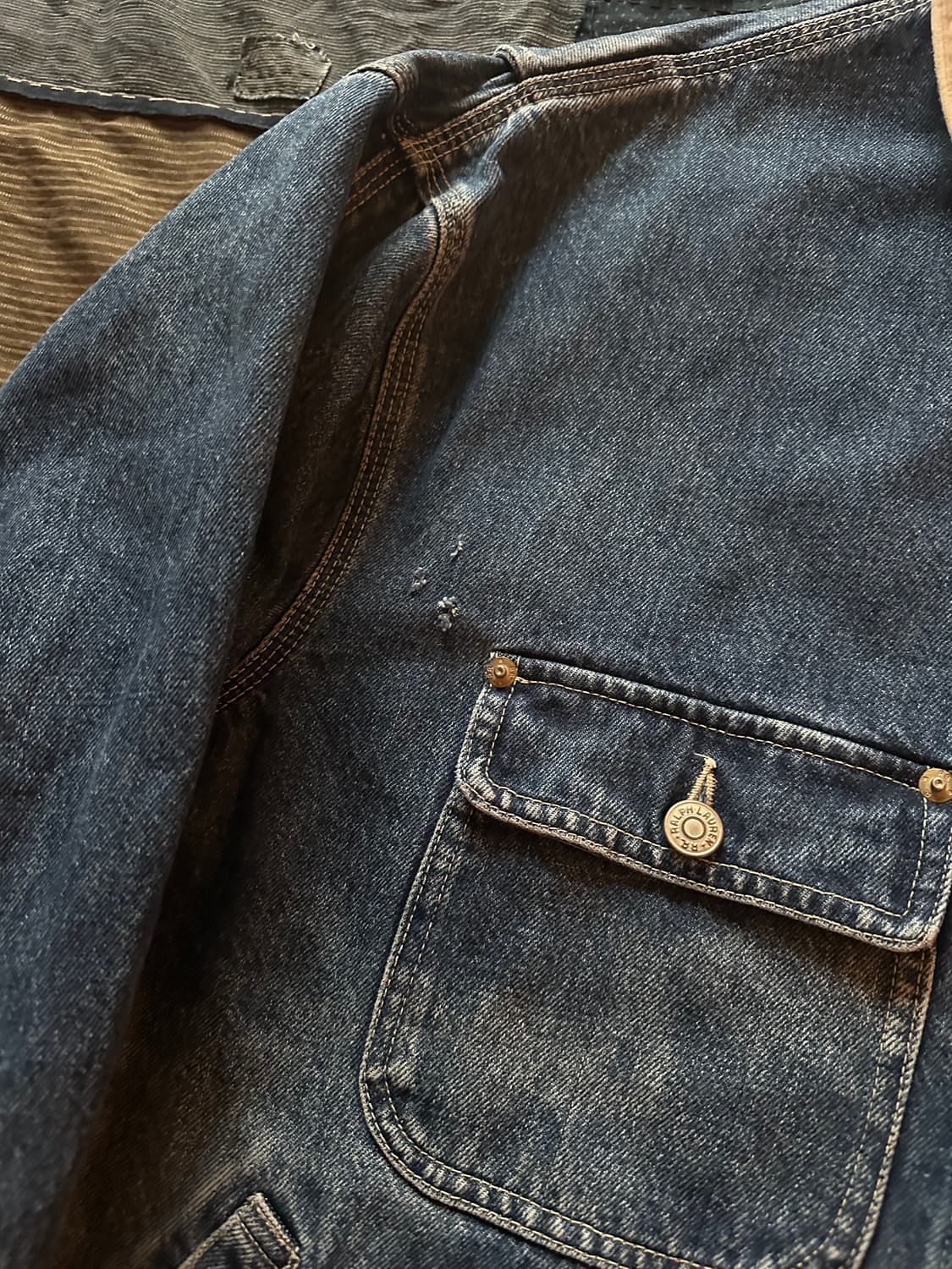 90s USA RRL Vintage Denim Jacket 상품이미지4