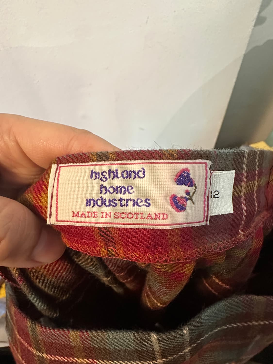Highland Home Industries 스코틀랜드 브랜드 스커트 S 상품이미지5