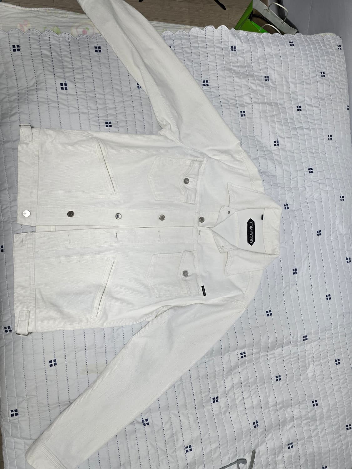 톰포드 화이트 코듀로이 트러커 자켓L 상품이미지1