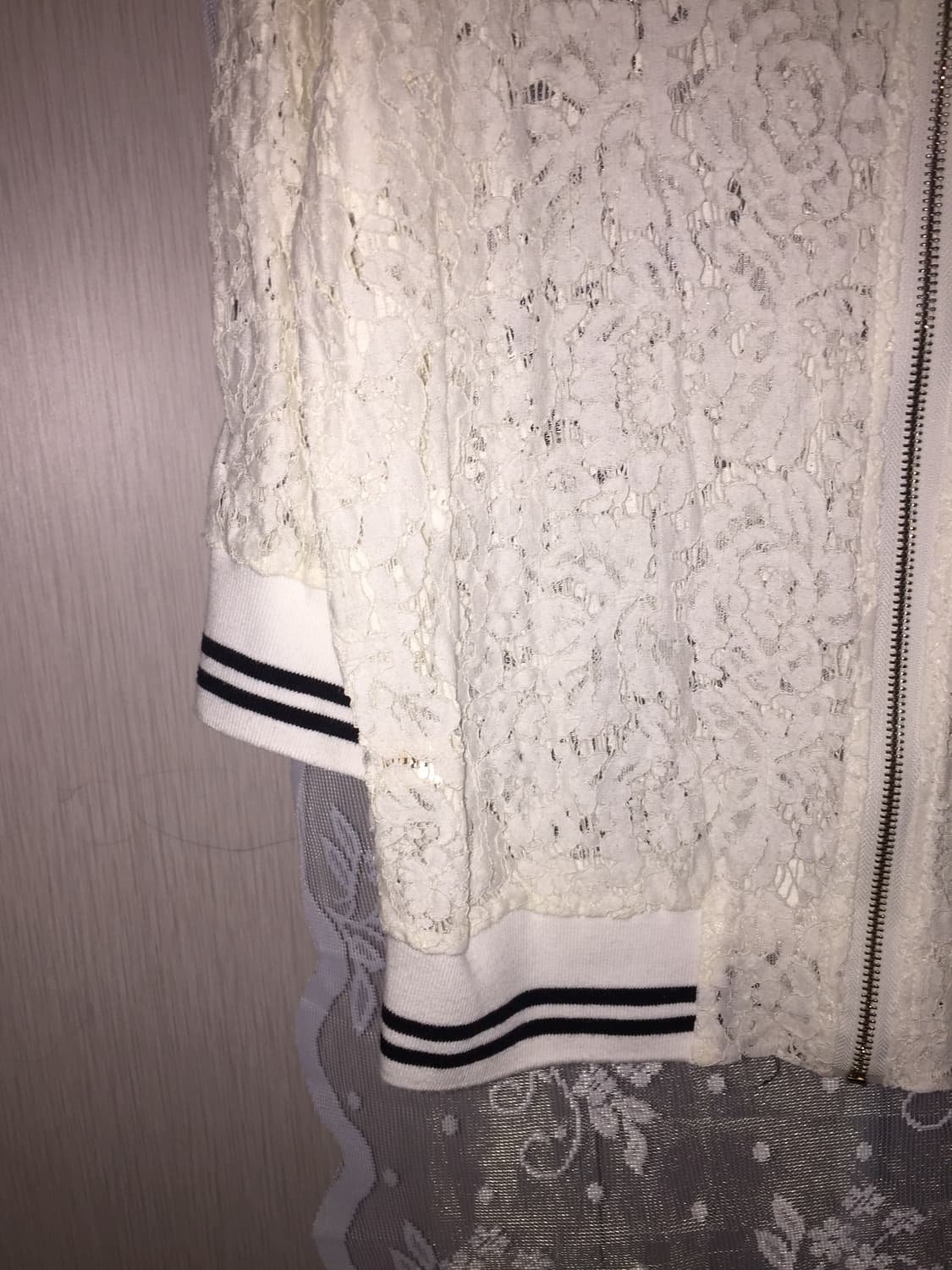 빈티지 크로셰 시스루 7부 집업 상품이미지3