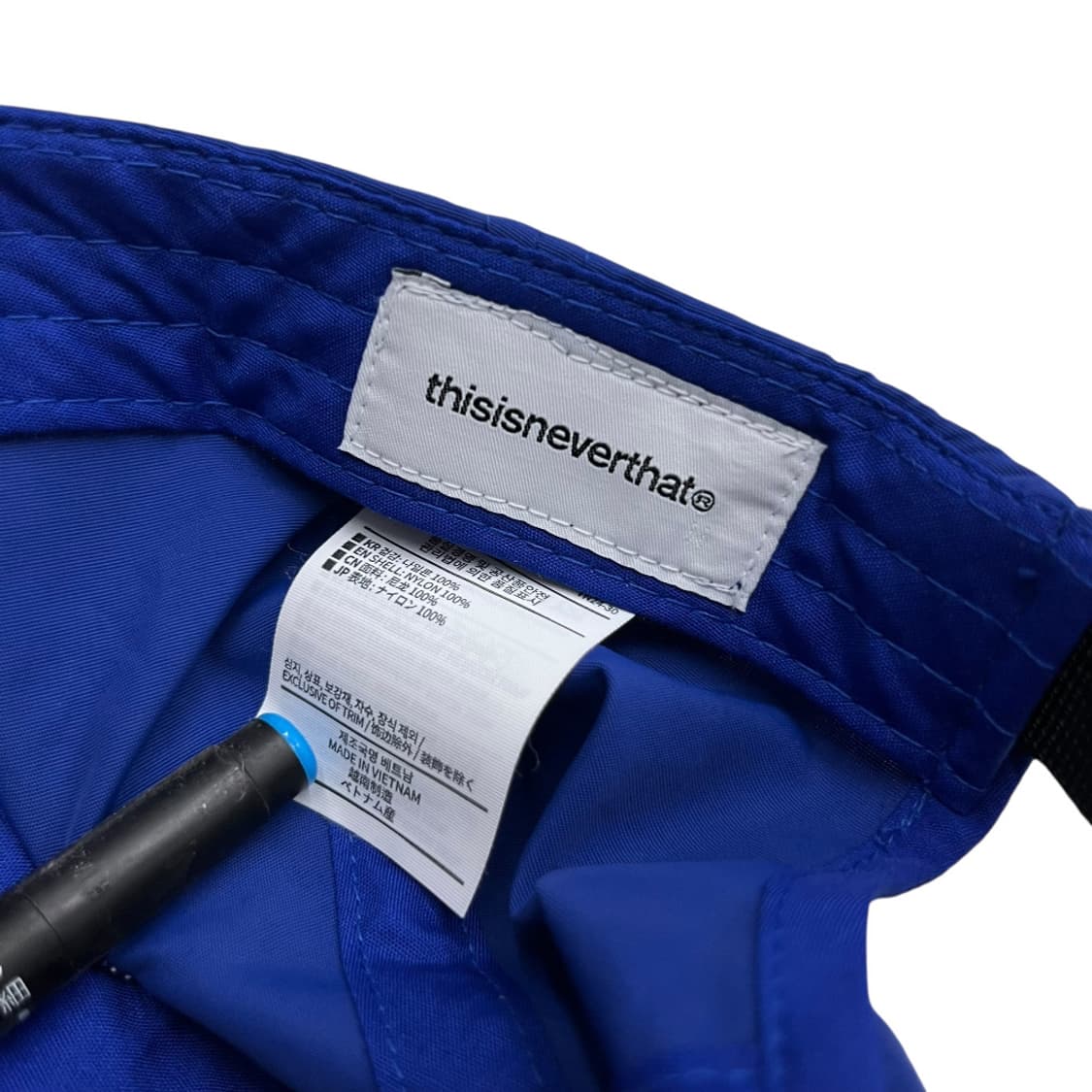 디스이즈네버댓 센터로고 블루 볼캡 상품이미지8