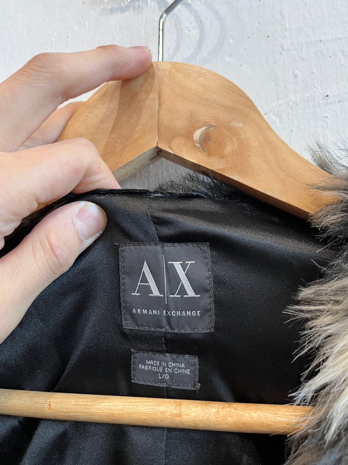 아르마니 익스체인지 울프컬러 퍼 자켓 상품이미지2