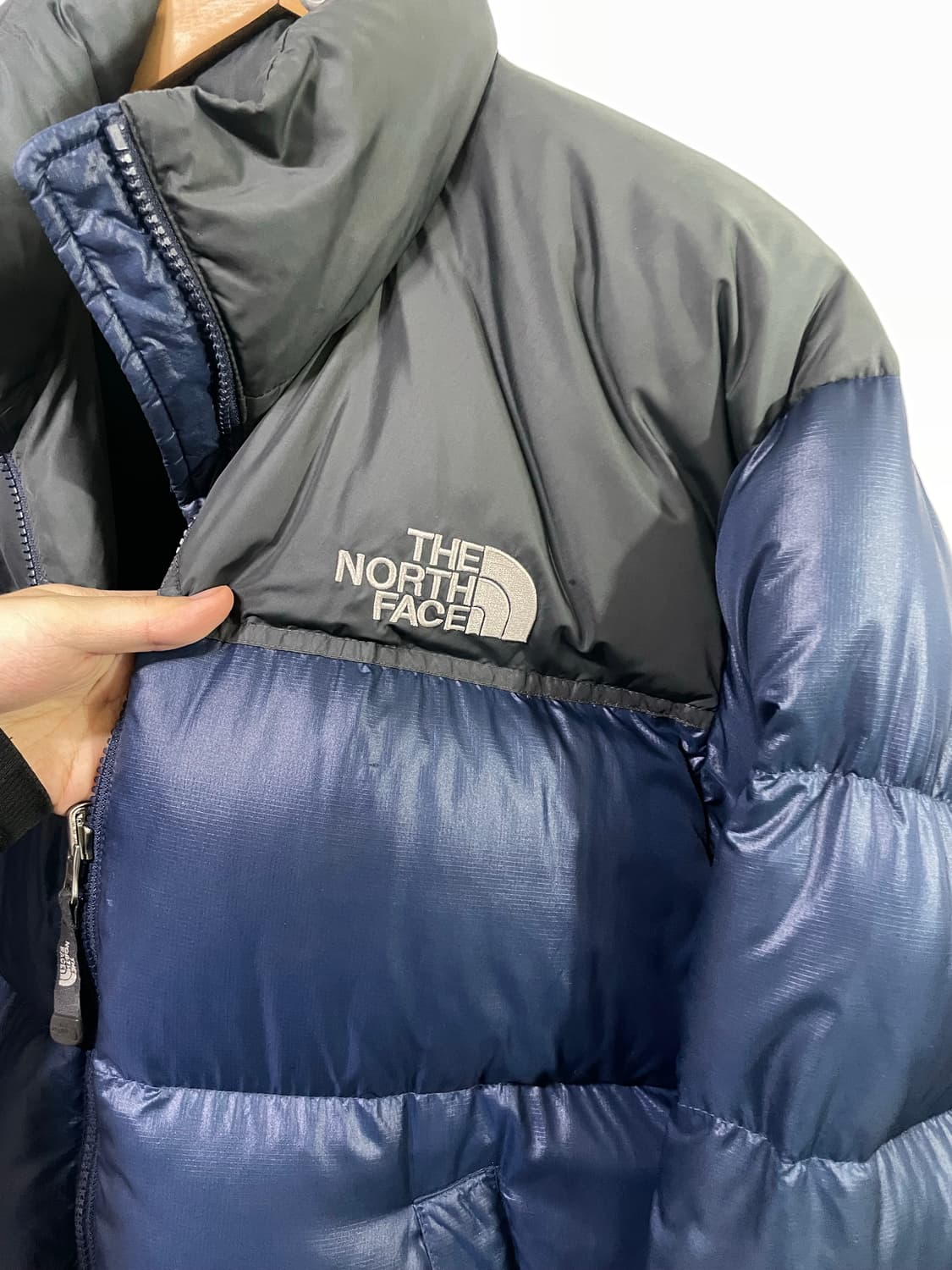 노스페이스 눕시 패딩 점퍼 레어색상 네이비 넉넉100 상품이미지10