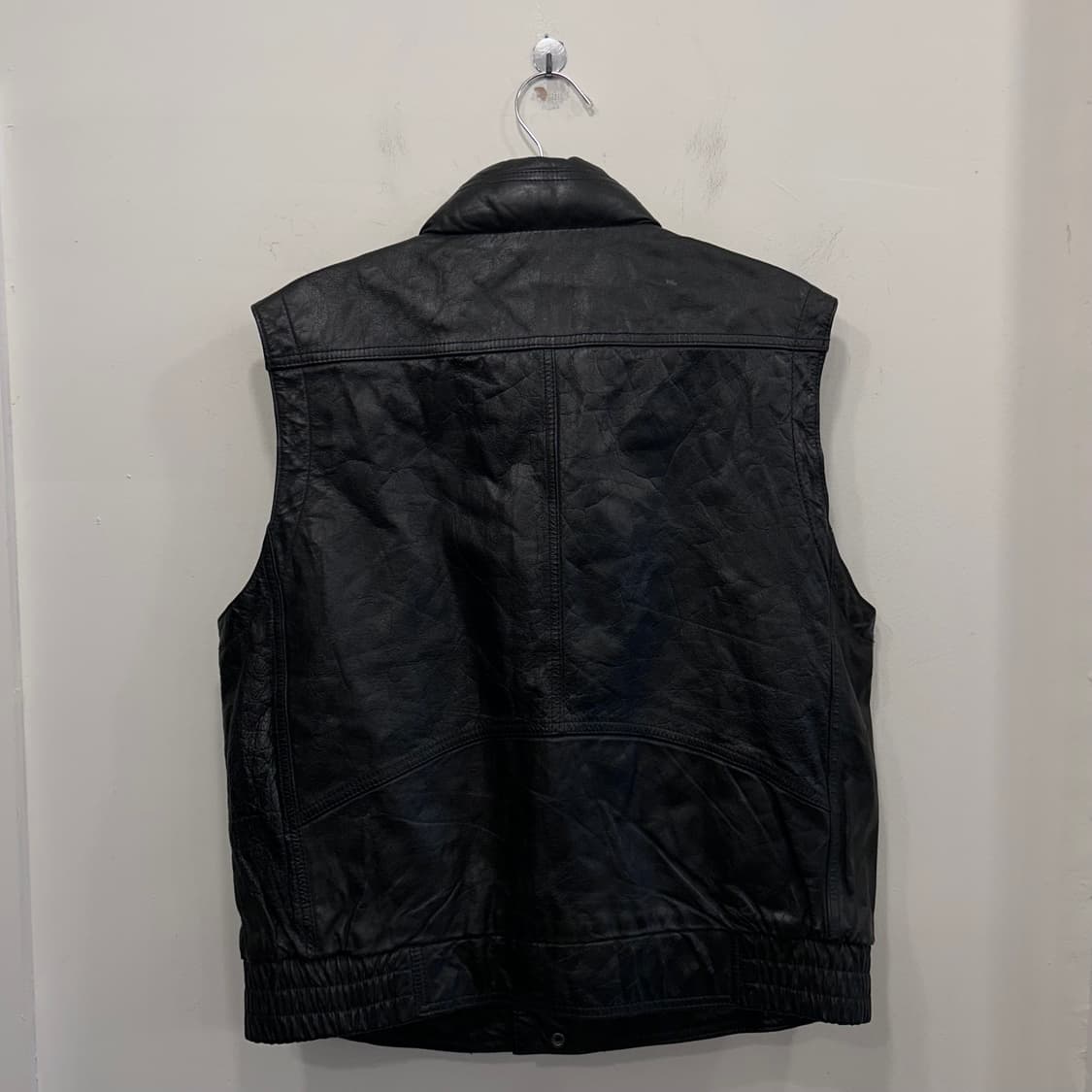 H.B LEATHER 카우하이드 바이커 레더 베스트 상품이미지5