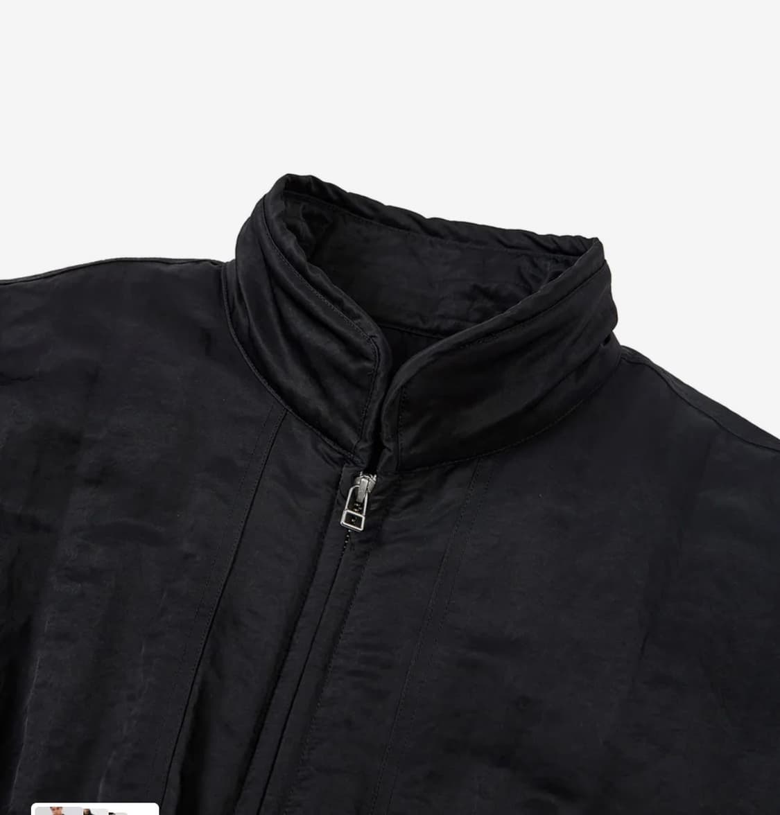 [L] IEY 이에이 와이어 컬러 봄버 자켓 블랙 상품이미지7