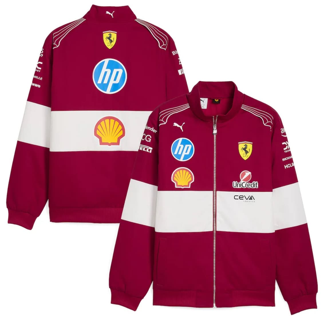 스쿠데리아 페라리 x 푸마 2025 팀 자켓 다크 체리 상품이미지1