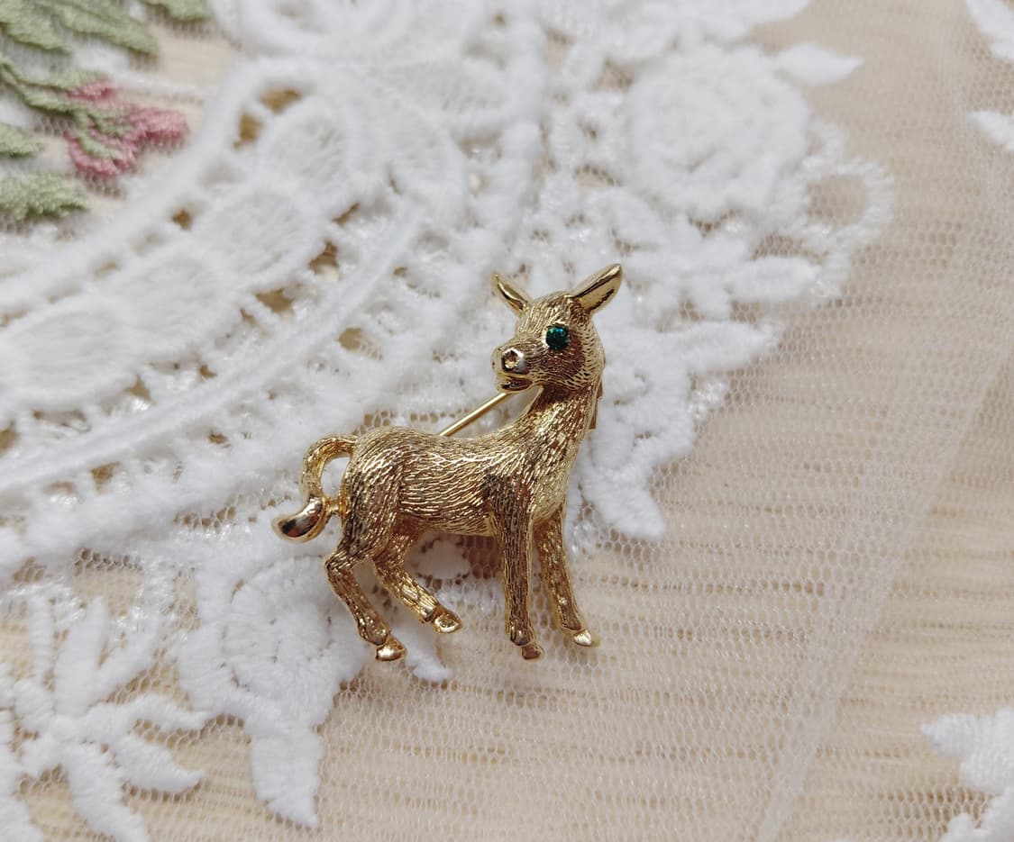 Vintage lisner사의 당나귀 브로치 상품이미지1