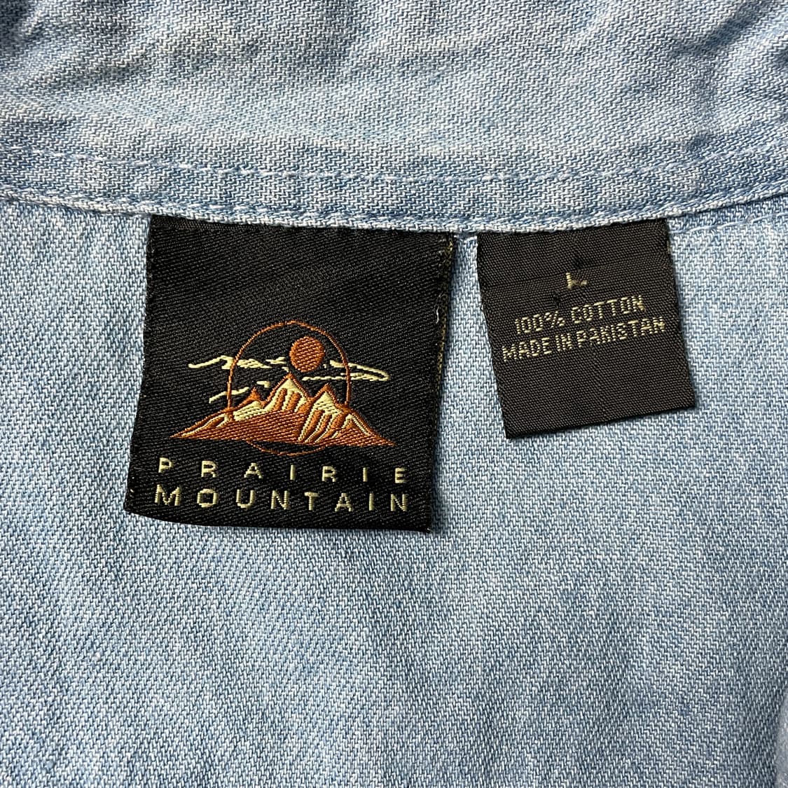 PRAIRIE MOUNTAIN 빈티지 코튼 데님 셔츠 A00590 상품이미지10