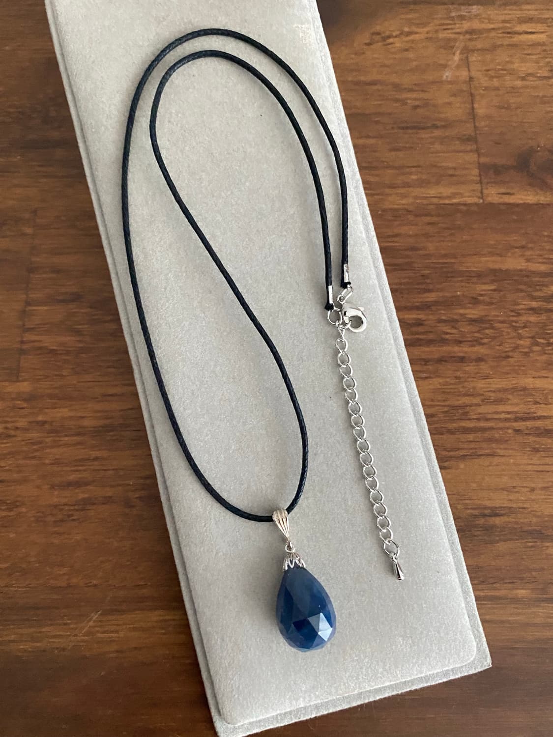 블루 원석 실버 펜던트 목걸이 상품이미지2