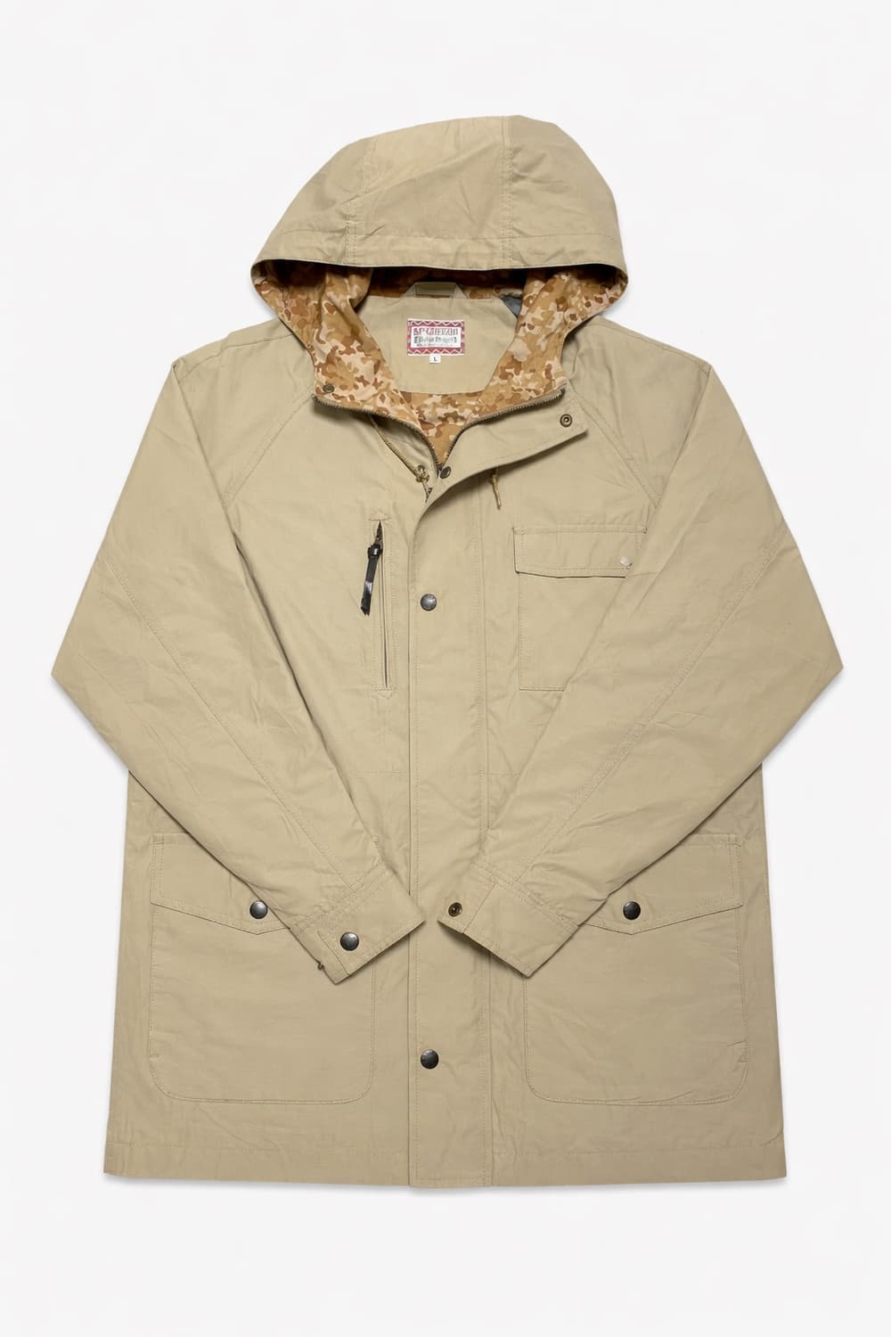 JPN 90s~20s McGREGOR 밀리터리 데저트 카모 후드 파카 L 상품이미지1