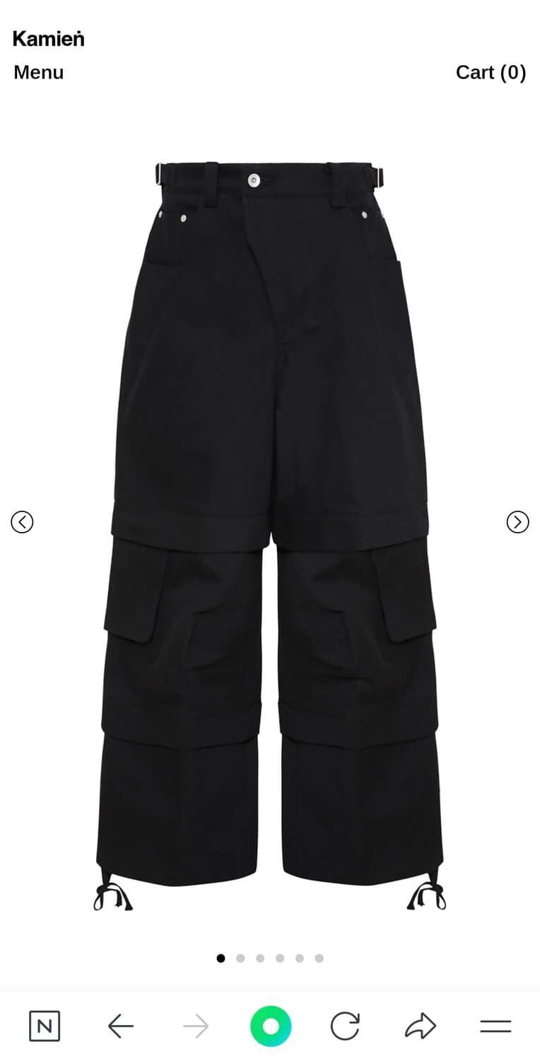 카미엔 타이탄 배기 팬츠 블랙 2사이즈 상품이미지1